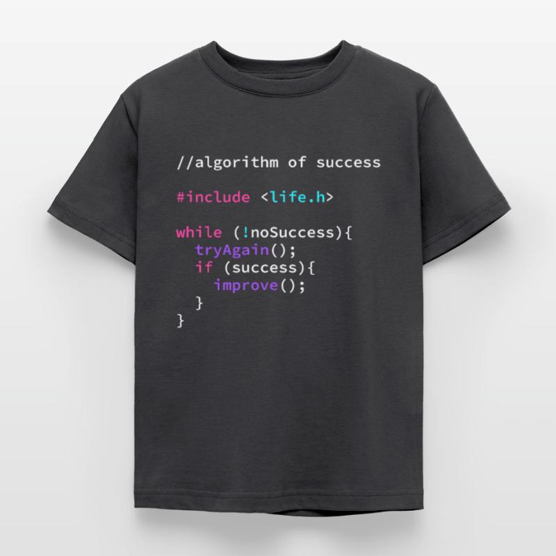 Algorithmus Erfolg Programmierer Programmcode Kinder T-Shirt