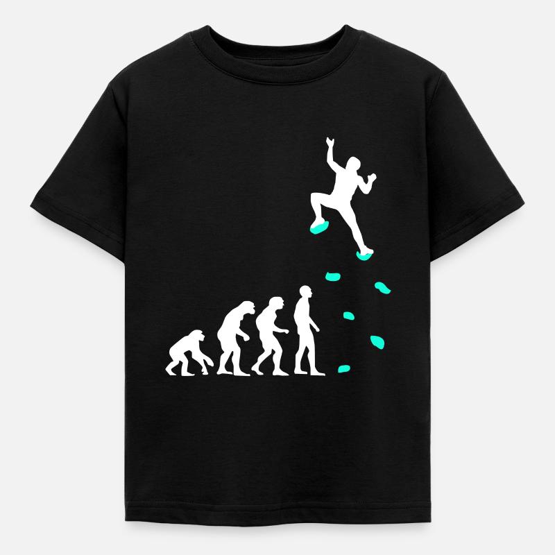 Escalade Evolution Poignées d’escalade Mur d’escalade - T-shirt Enfant - noir
