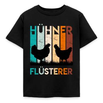 Hühner Flüsterer Hühner Besitzer Huhn - Kinder T-Shirt - Schwarz - Vorne - AI Model Kid Female (0cm)