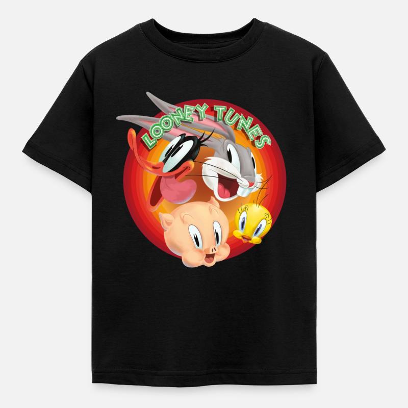 Looney Tunes logo group - T-shirt barn - svart
