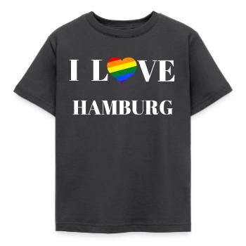 Hamburg - Idée cadeau - T-shirt Enfant - charbon - Devant - AI Model Kid Female (0cm)