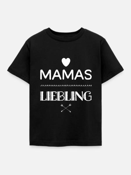 Mamas Liebling - Kinder T-Shirt - Schwarz