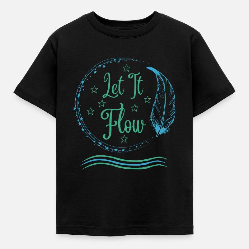 Let It Flow - Kids' T-Shirt - black
