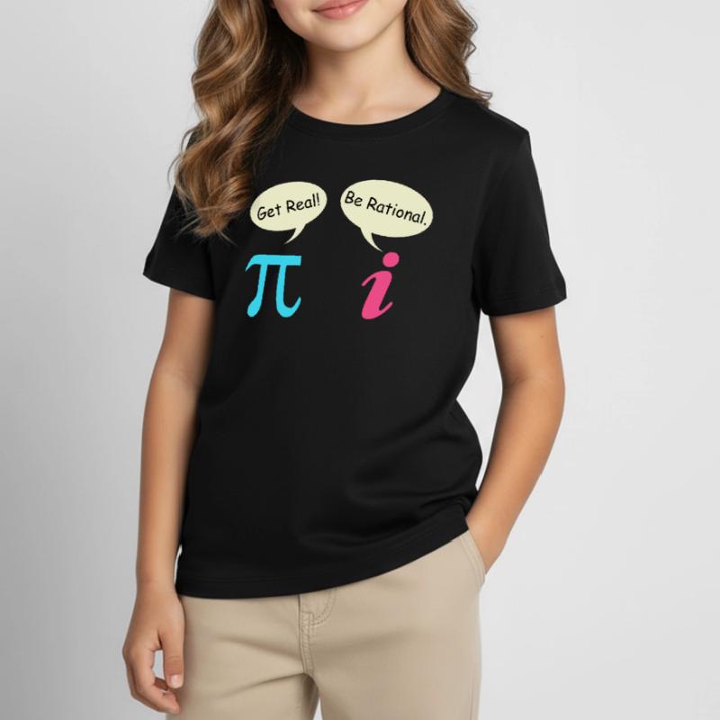 Math Saying Complex Number Pie get real Kids' T-Shirt