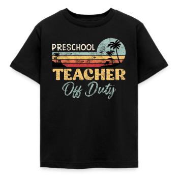 Enseignants de maternelle Enseignants en congé - T-shirt Enfant - noir - Devant - AI Model Kid Female (0cm)