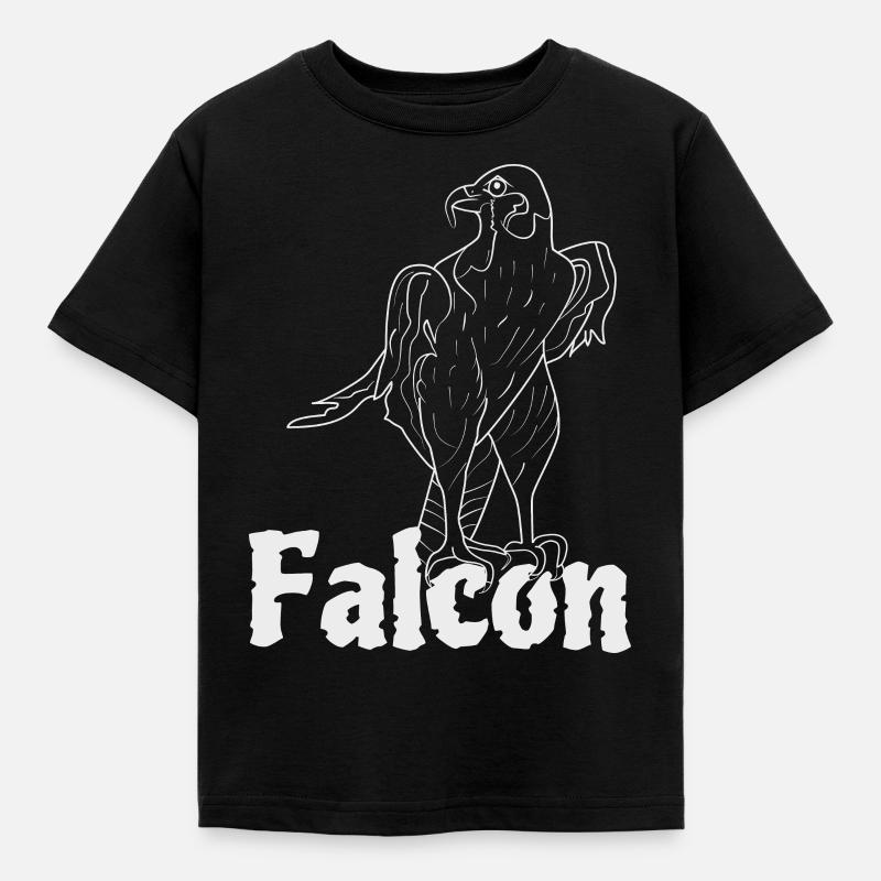 Faucon - T-shirt Enfant - noir