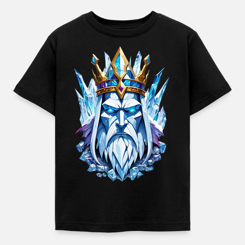 Ice King - Kinder T-Shirt - Schwarz