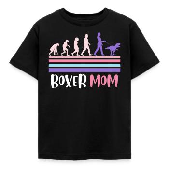 BOXER MOM Chien Propriétaire Boxer Allemand - T-shirt Enfant - noir - Devant - AI Model Kid Female (0cm)