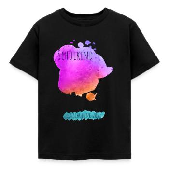 School Child 2025_16 - Kids' T-Shirt - black - Front - AI Model Kid Female (0cm)