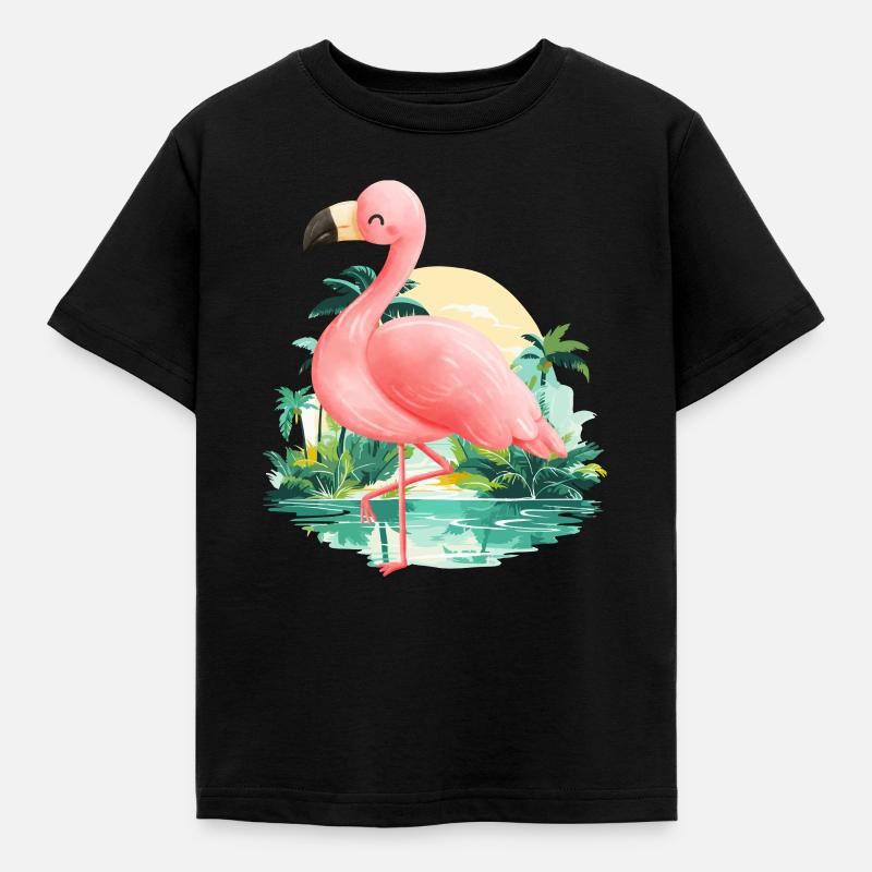 Flamant - T-shirt Enfant - noir