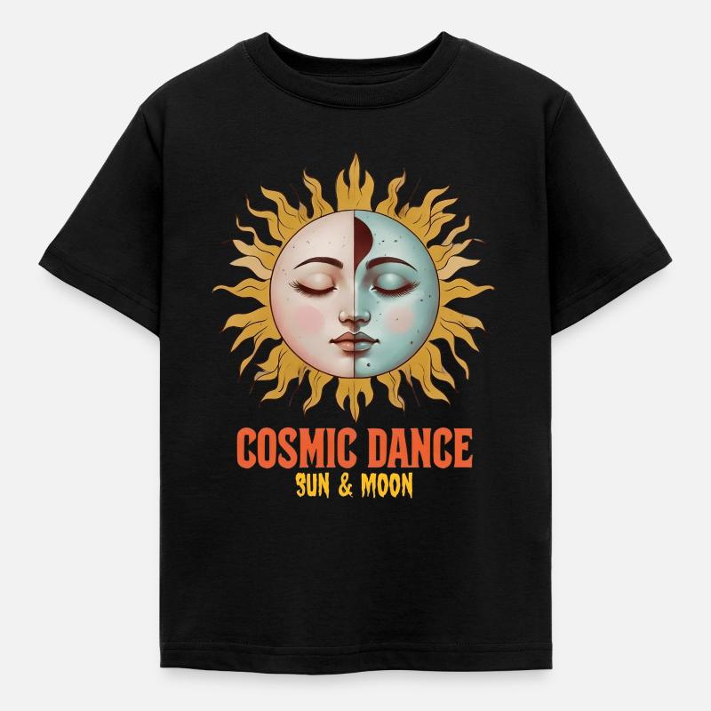 Cosmic Dance Spirituality Gift - Kids' T-Shirt - black
