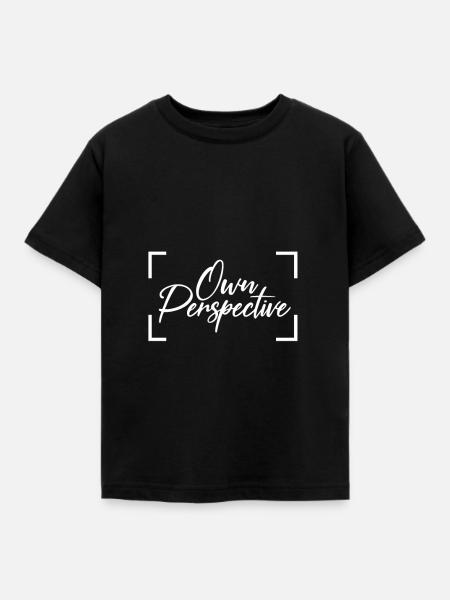 Eigene Perspektive - Kinder T-Shirt - Schwarz
