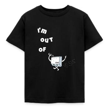 Je suis hors de contrôle - T-shirt Enfant - noir - Devant - AI Model Kid Female (0cm)