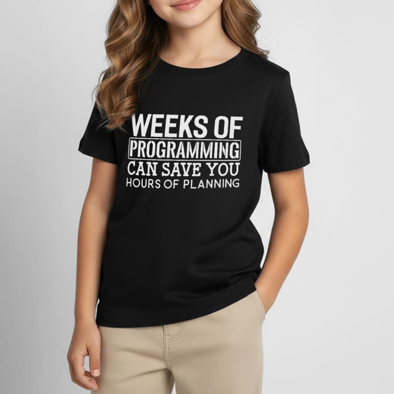 Programmierer Wochen Von Programmieren Kinder T-Shirt