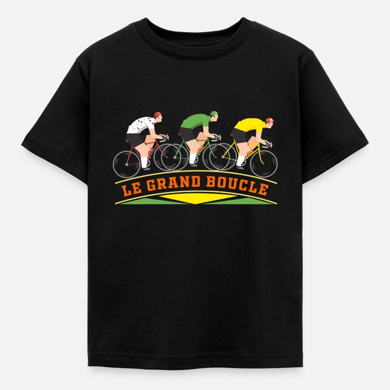 Frankrig, Frankrig hvid, Frankrig prikket - Børne-T-shirt - sort