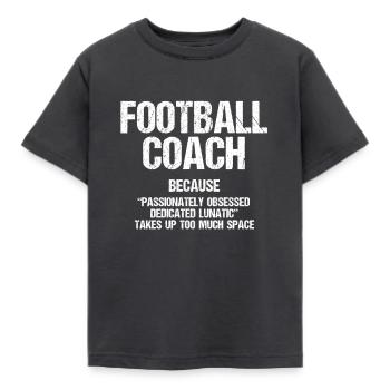Lustige Fußballtrainer-Definition - Kinder T-Shirt - Dunkelgrau - Vorne - AI Model Kid Female (0cm)