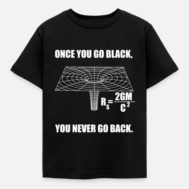 Black Hole Science - Kids' T-Shirt - black