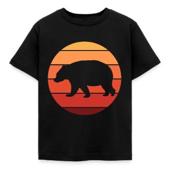 Ours animal sauvage - T-shirt Enfant - noir - Devant - AI Model Kid Female (0cm)