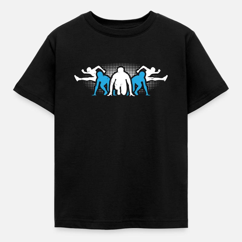 Leichtathletik - Kinder T-Shirt - Schwarz