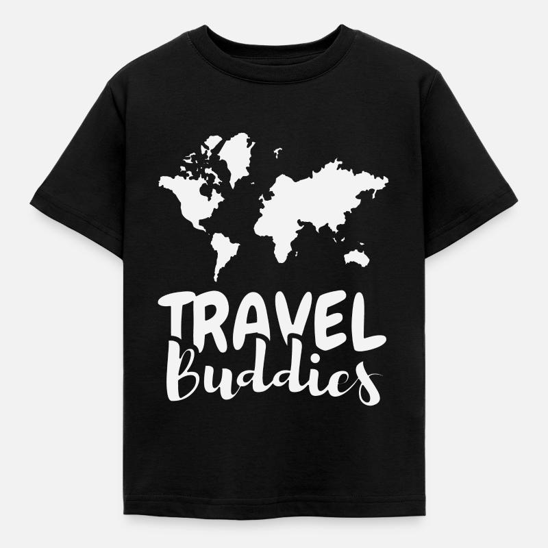 Reise Buddies - Kinder T-Shirt - Schwarz