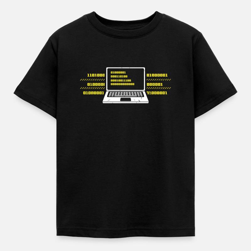 Computer - Kinder T-Shirt - Schwarz