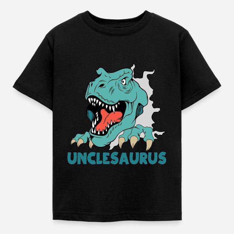 Oncle Saurus - T-shirt Enfant - noir