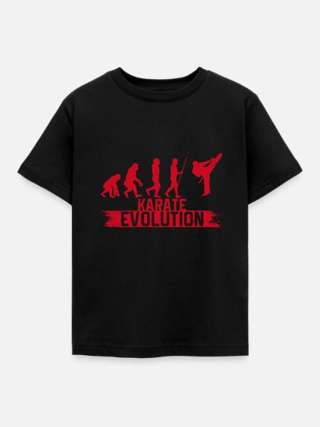 Karate Evolution - Kinder T-Shirt - Schwarz
