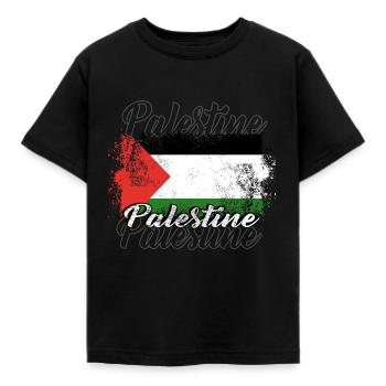 Palestine - T-shirt Enfant - noir - Devant - AI Model Kid Female (0cm)