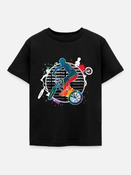 BMX - Kinder T-Shirt - Schwarz