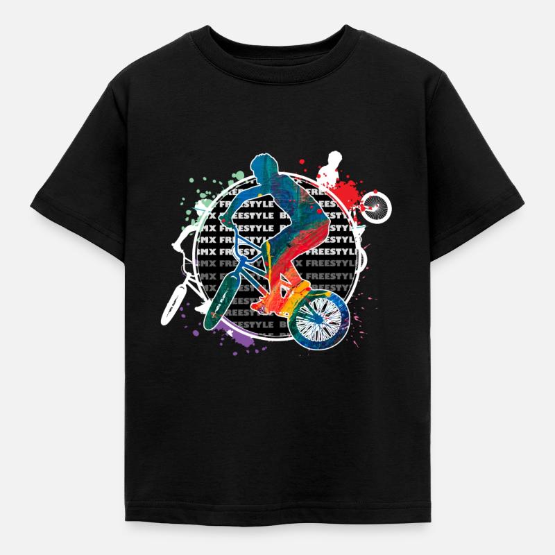 BMX - Børne-T-shirt - sort