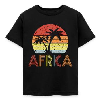 Afrique - T-shirt Enfant - noir - Devant - AI Model Kid Female (0cm)