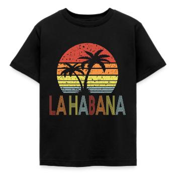 La Havane - T-shirt Enfant - noir - Devant - AI Model Kid Female (0cm)
