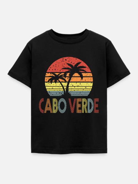 Cabo Verde - Kinder T-Shirt - Schwarz