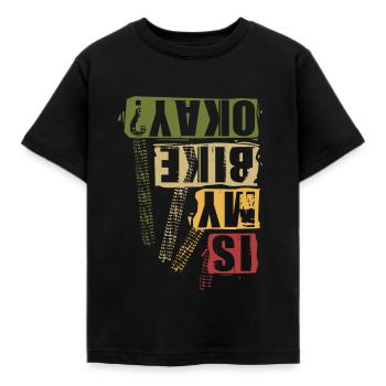 Cadeau de cycliste de vélo de descente VTT - T-shirt Enfant - noir - Devant - AI Model Kid Female (0cm)