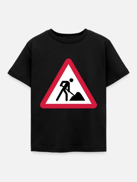 Building Site - Kids' T-Shirt - black
