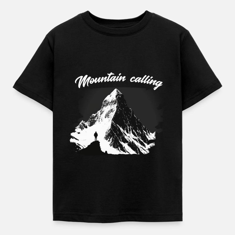 Moutain calling 8 - T-shirt Enfant - noir