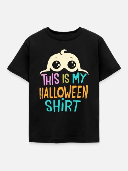 Das ist mein Halloween-Shirt - Kinder T-Shirt - Schwarz