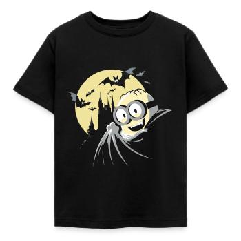 Minions Dave Halloween - Kinder T-Shirt - Schwarz - Vorne - AI Model Kid Female (0cm)