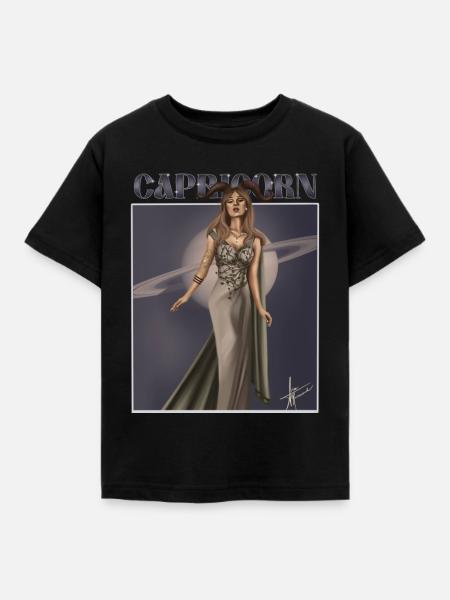 Capricorn - Kinder T-Shirt - Schwarz