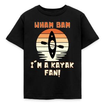 Wham Bam je suis un fan de kayak! - T-shirt Enfant - noir - Devant - AI Model Kid Female (0cm)