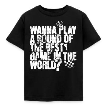 Envie d’une partie d’échecs ? - T-shirt Enfant - noir - Devant - AI Model Kid Female (0cm)