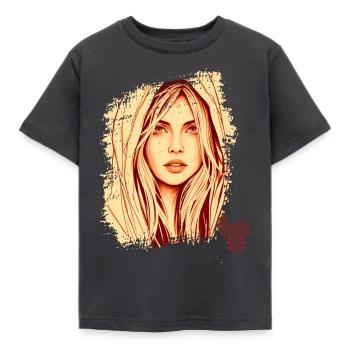 positive mind vibes life, Positive thinking - T-shirt Enfant - charbon - Devant - AI Model Kid Female (0cm)