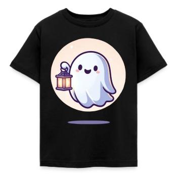Fantôme - T-shirt Enfant - noir - Devant - AI Model Kid Female (0cm)