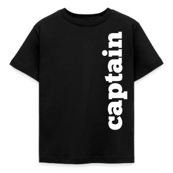 capitaine - T-shirt Enfant - noir - Devant - AI Model Kid Female (0cm)