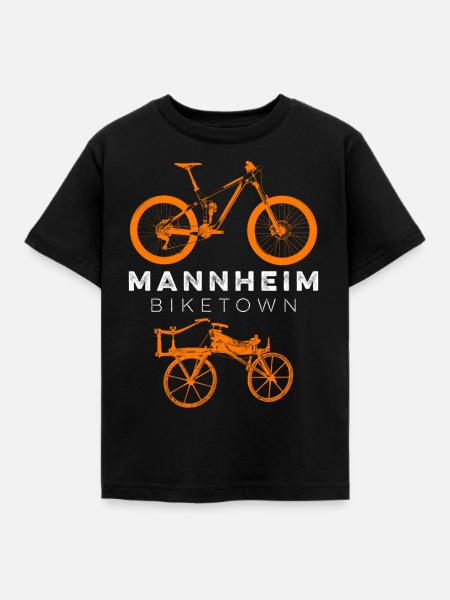 BIKETOWN MANNHEIM - Kinder T-Shirt - Schwarz