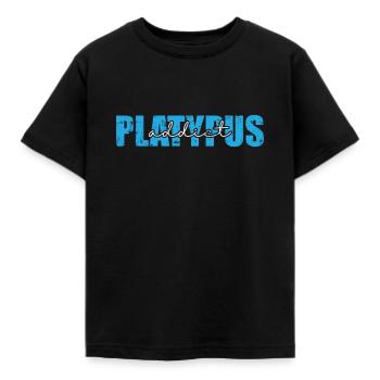 Platypus addict Australia Platypus animal - Kids' T-Shirt - black - Front - AI Model Kid Female (0cm)