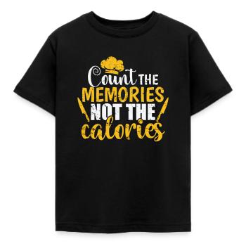 Comptez les souvenirs pas les calories Koch - T-shirt Enfant - noir - Devant - AI Model Kid Female (0cm)