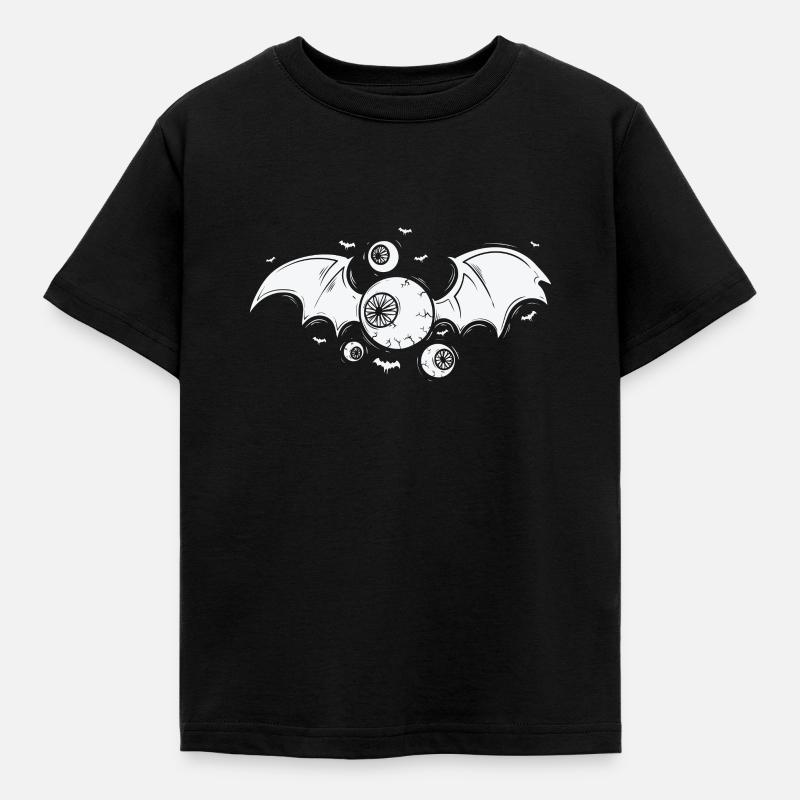 Gothic fliegendes Auge Horror Grusel - Kinder T-Shirt - Schwarz