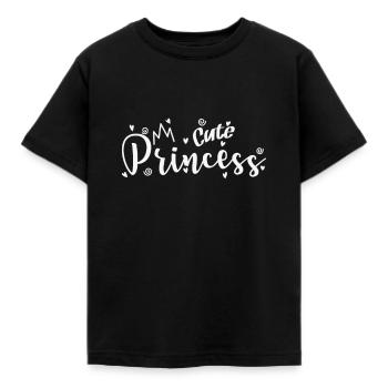 Cute Princess feminin Mädchen - Kinder T-Shirt - Schwarz - Vorne - AI Model Kid Female (0cm)
