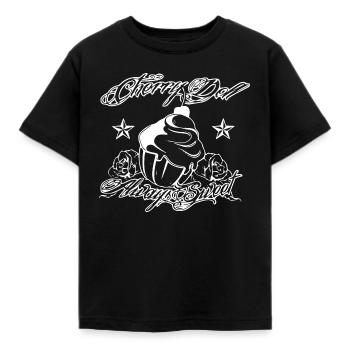 Rockabilly - Cupcake - Poupée Cerise - T-shirt Enfant - noir - Devant - AI Model Kid Female (0cm)